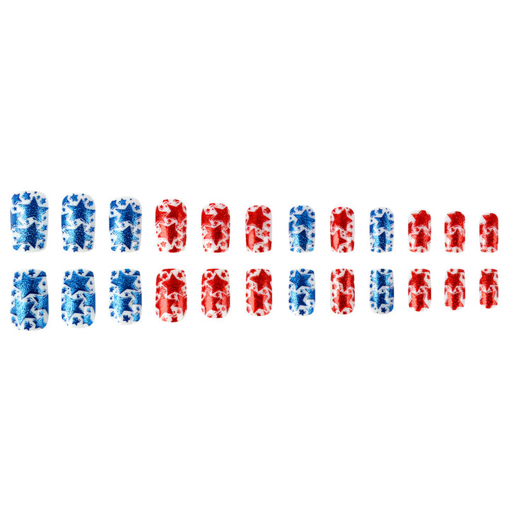 Star-Patterned Press-On Nails Kalsten