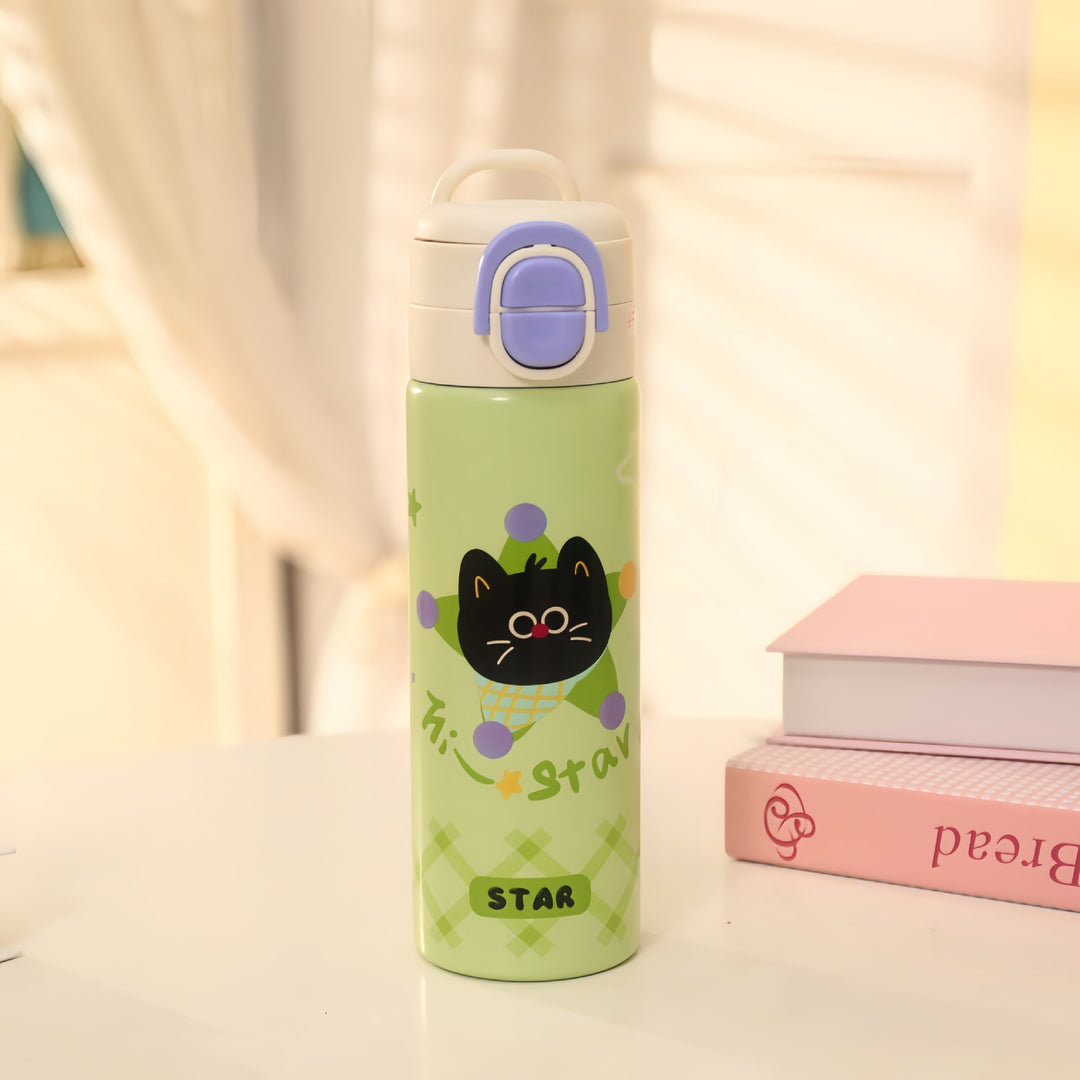 Insulated drinking bottle with cute design and practical closure Kalsten