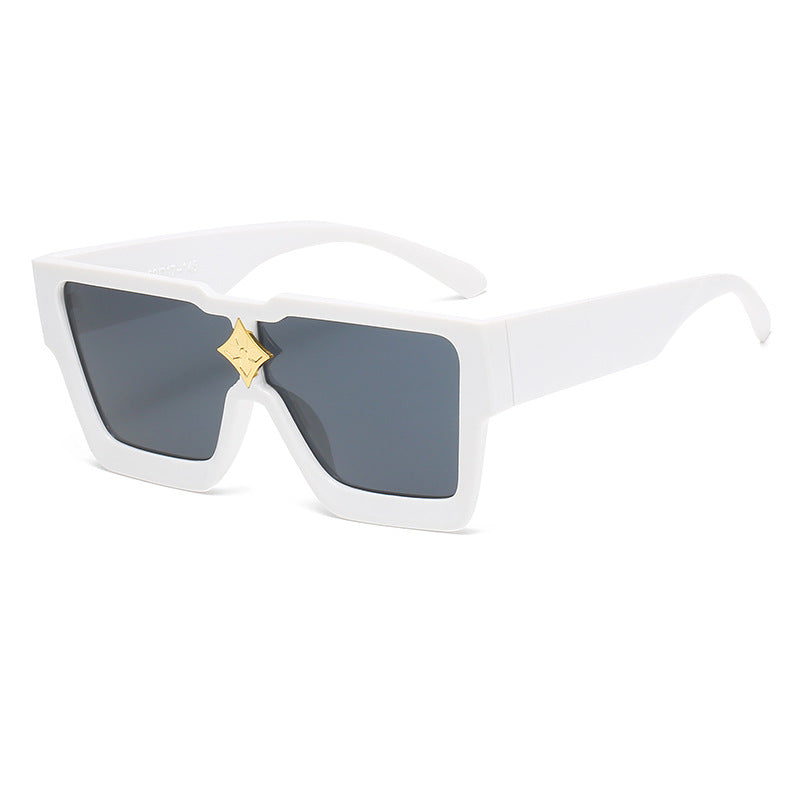 Bold Geometric Shield Sunglasses