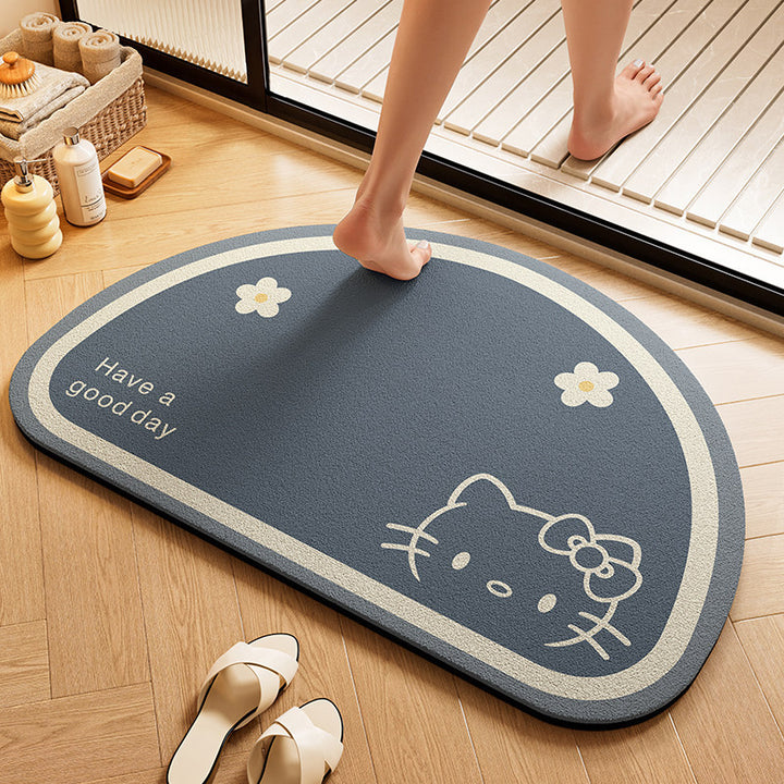 Playful Character-Shaped Bath Mat