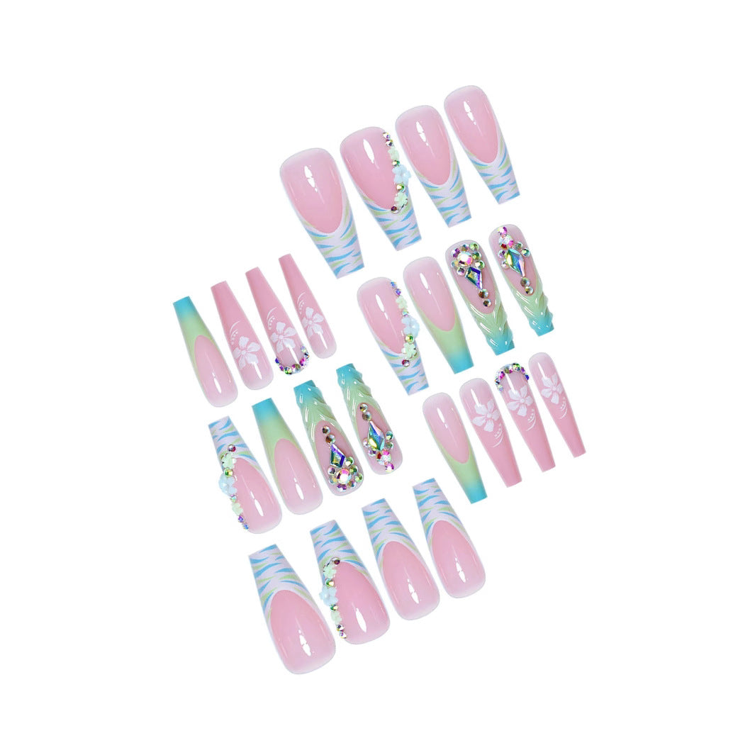 Premium Decorative Press-On Nail Art Kalsten