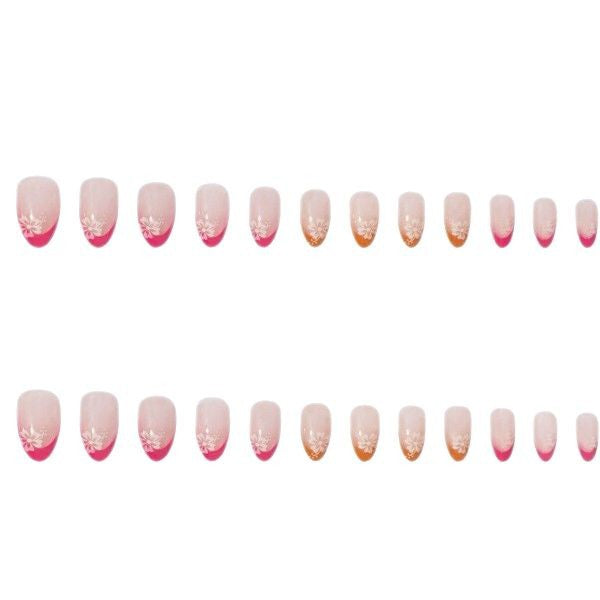 Floral Ombre Nail Art Enhancements Kalsten