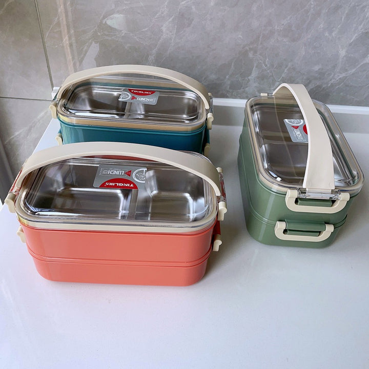 Insulated Multi-Compartment Food Storage Container