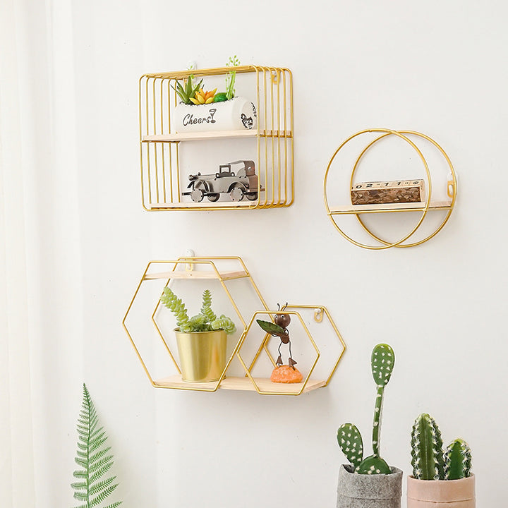 Hexagonal Floating Plant Shelf