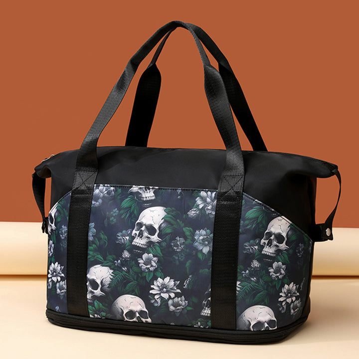 Artistic Skull Print Gym Duffel Bag Kalsten