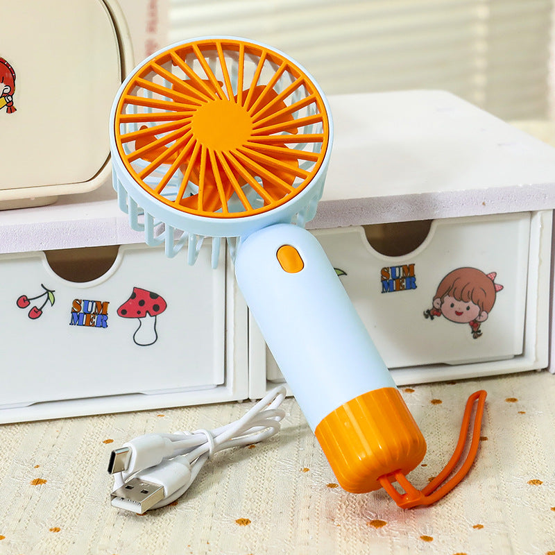 Women's Portable Hand Fan with USB Charging Station Kalsten
