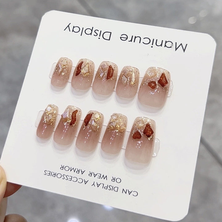 Luxurious Decorative Press-On Nail Set Kalsten