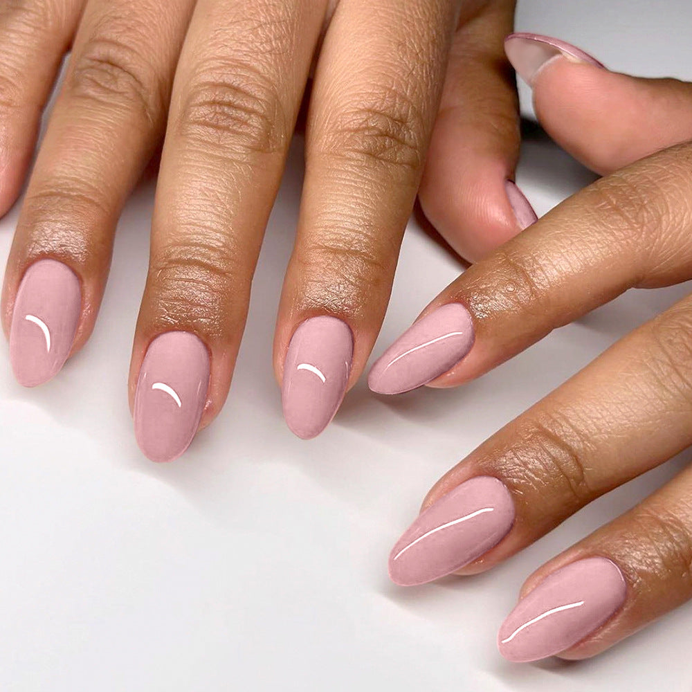 Elegant Almond-Shaped Gel Nail Set Kalsten