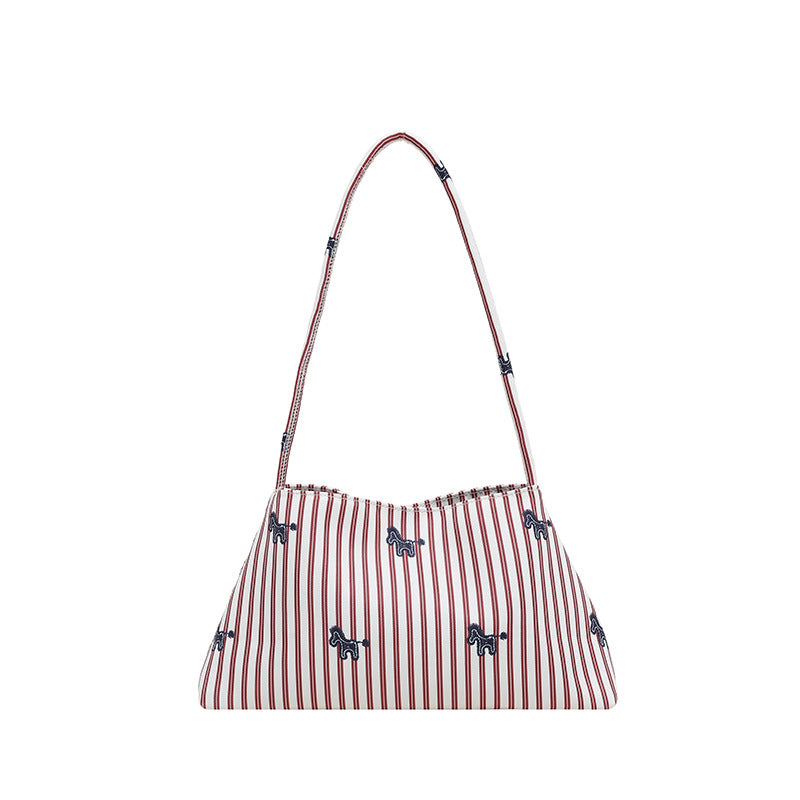 WoChic Embroidered Striped Shoulder Bag Kalsten