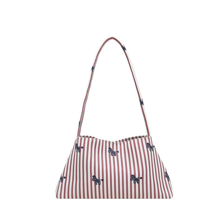 WoChic Embroidered Striped Shoulder Bag Kalsten