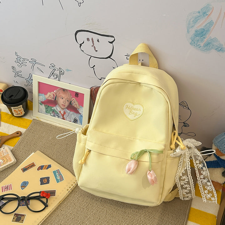 Floral-Embellished Casual Backpack Kalsten
