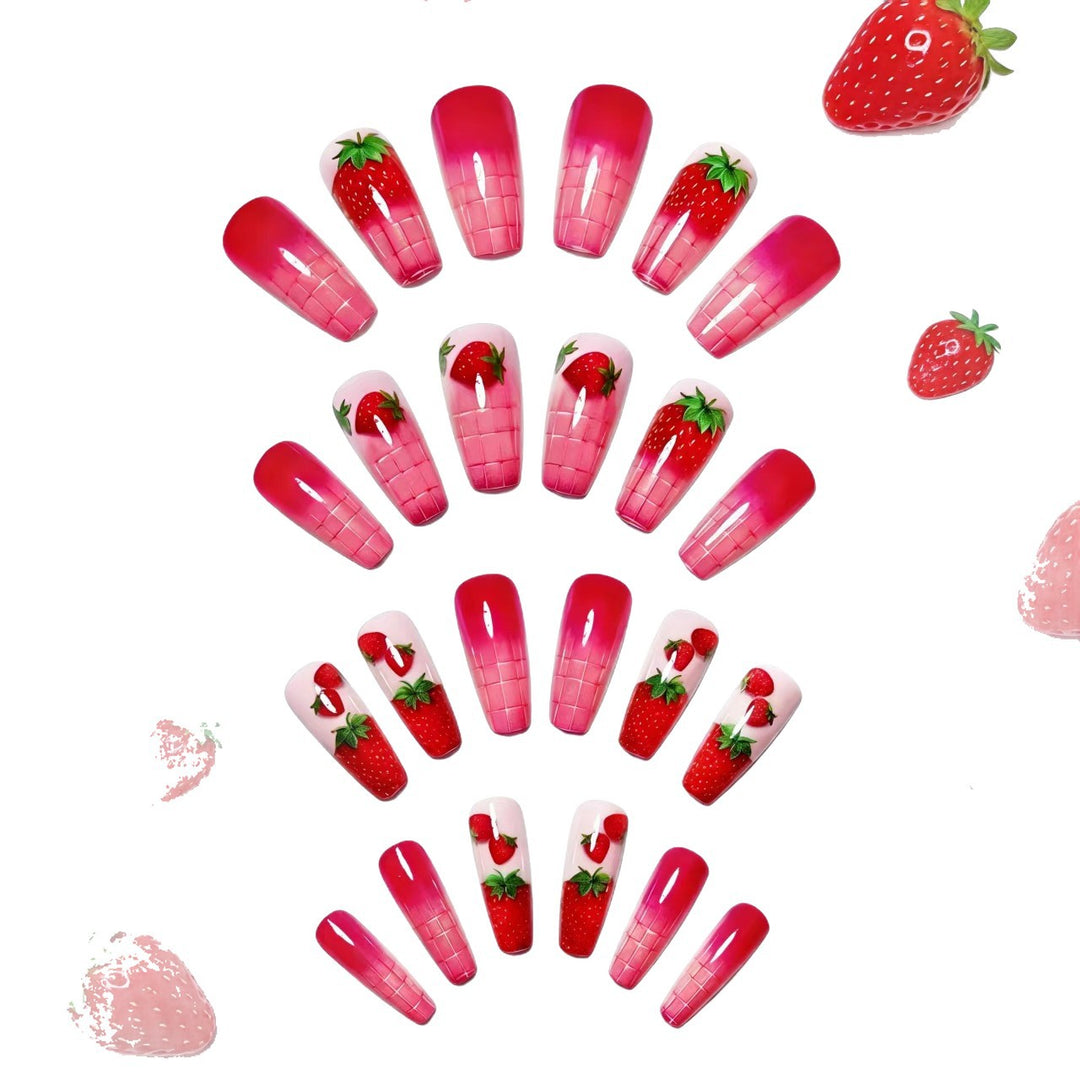 Creative Art Nails in Summer Strawberry Design Kalsten