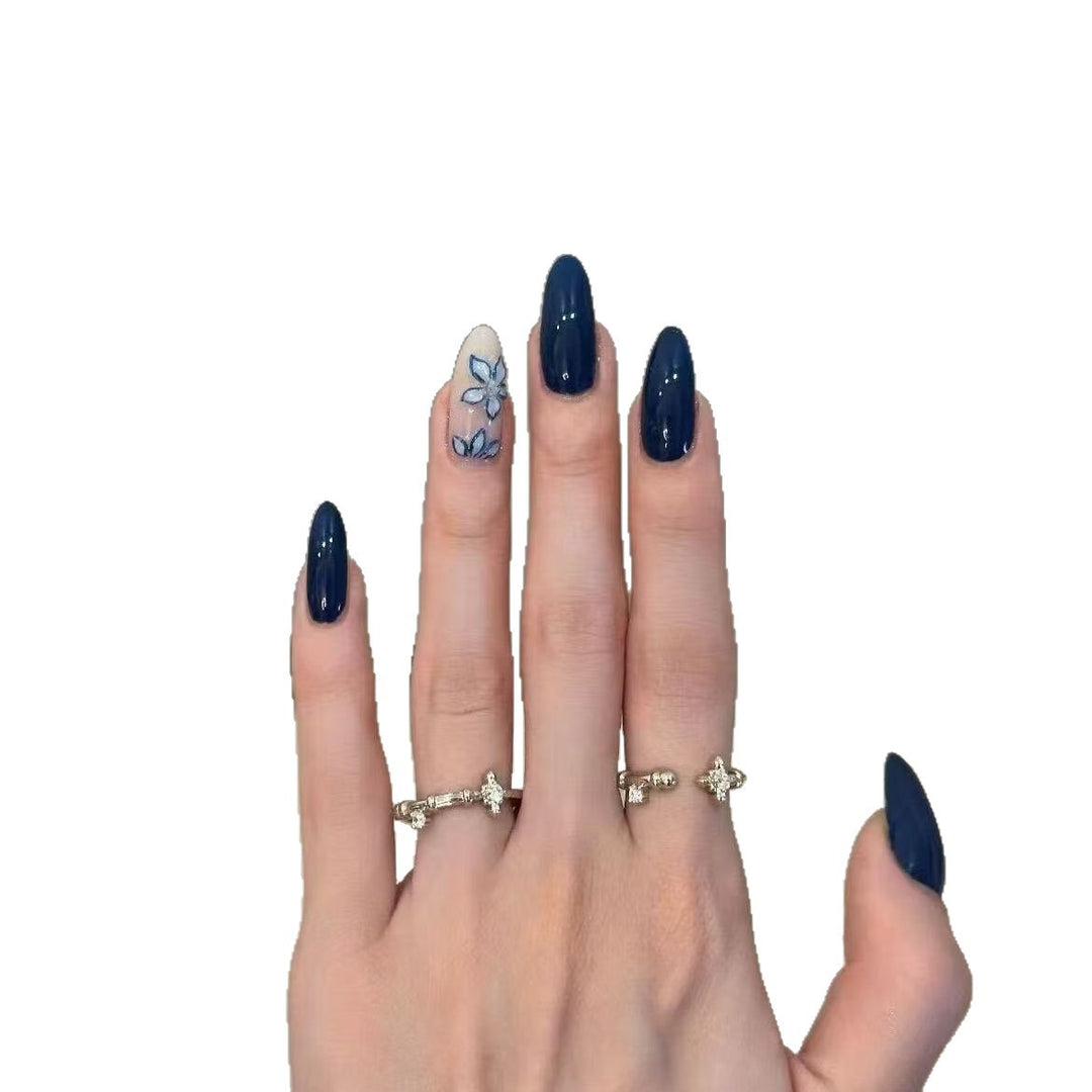 Elegant Floral Design Press-On Nail Art Set Kalsten