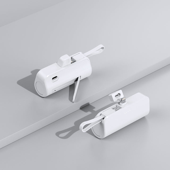 Portable power bank with integrated multifunctional charging cable system Kalsten