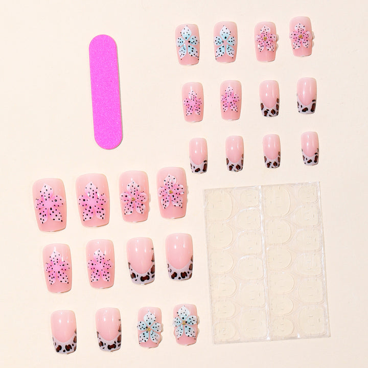 Decorative Floral Acrylic Nail Art Set Kalsten
