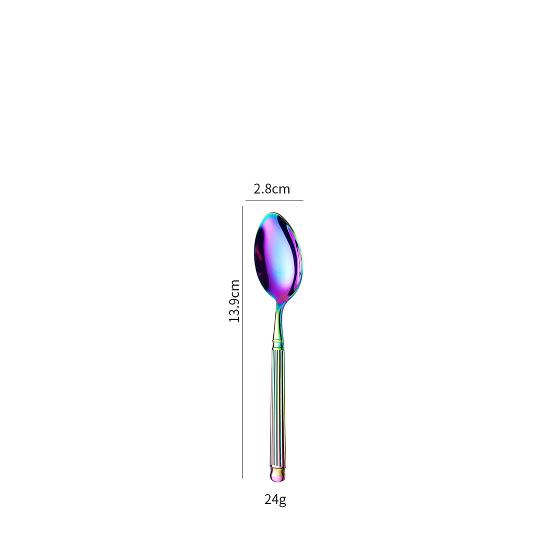 Elegant dessert spoon with exclusive surface design Kalsten