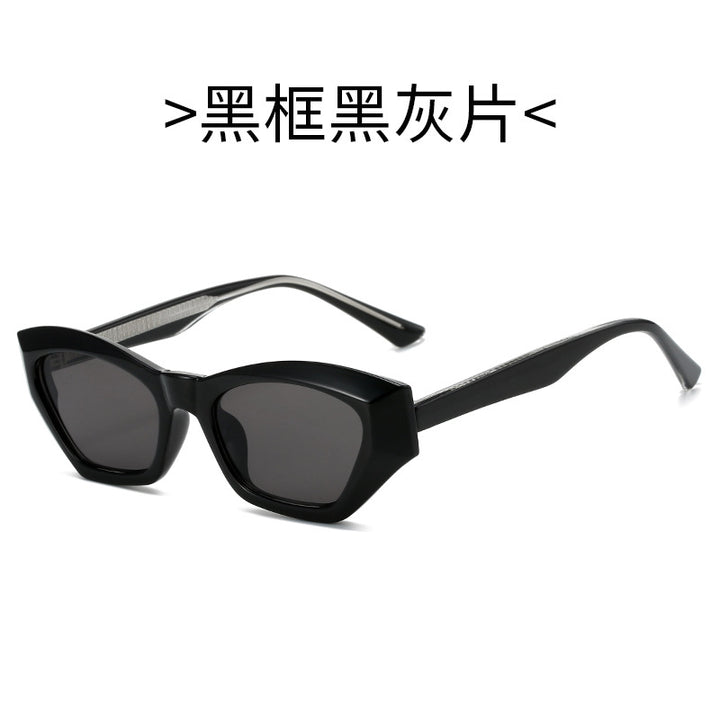 Ladies Cat-Eye Sunglasses with Modern Transparent Accents Kalsten