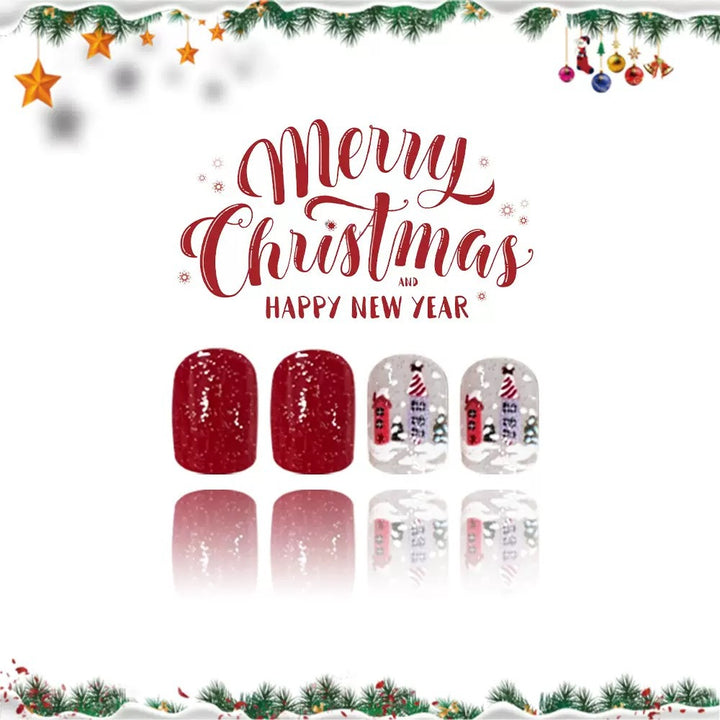 Art nail set with winter motif designs Kalsten