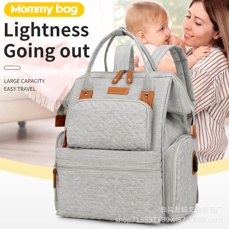 Stylish Multi-Pocket Diaper Backpack Kalsten