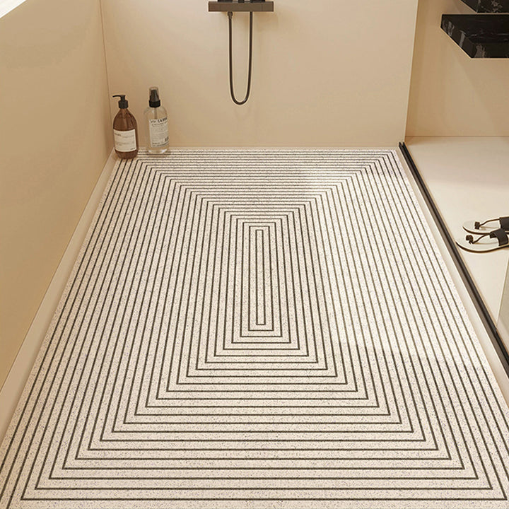 Textured Stripe Bathroom Mat