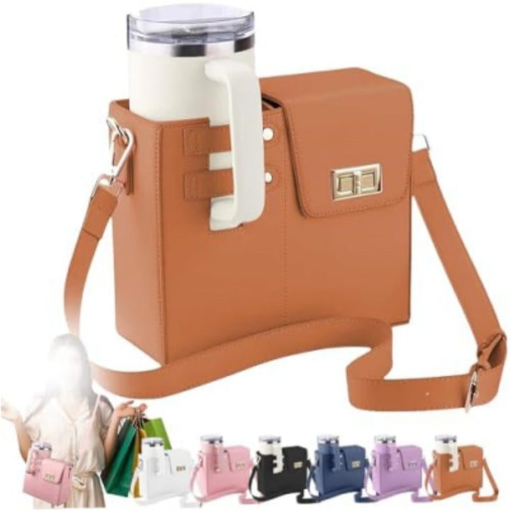 Insulated Beverage Holder Satchel
