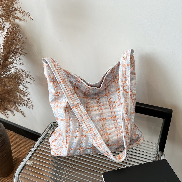 Textured Fabric Hobo Handbag