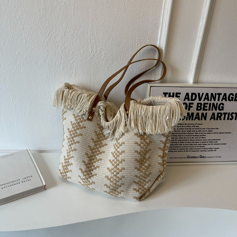 Bohemian Handwoven Tote Bag