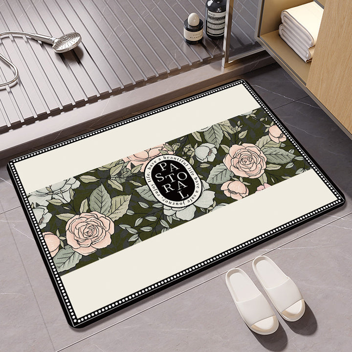 Decorative Motivational Bath Mat Kalsten