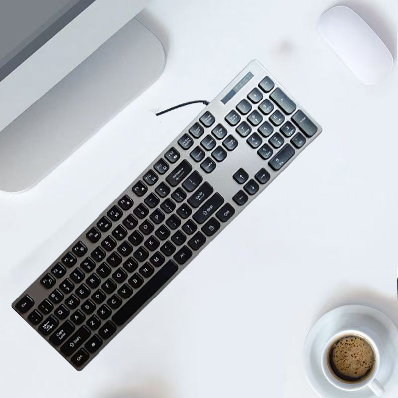 Wired Multimedia Keyboard with Ergonomic Design Kalsten