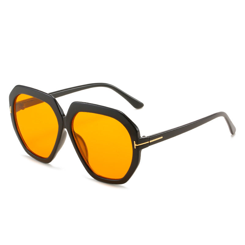 Fashion-Forward Oversized Hexagonal Sunglasses Kalsten