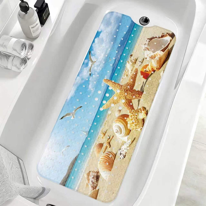 Decorative Ocean Shell Bath Mat Kalsten