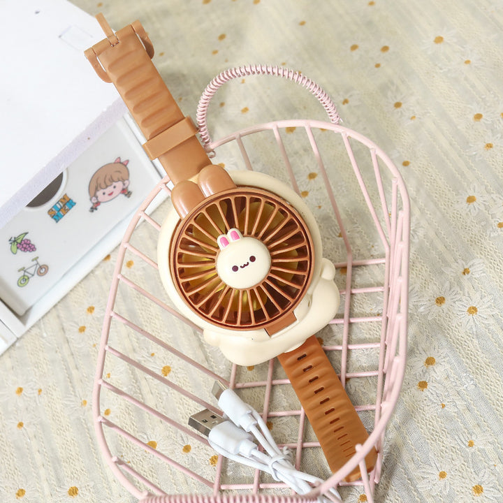 Ladies Portable Hand Fan in Cute Animal Design Kalsten