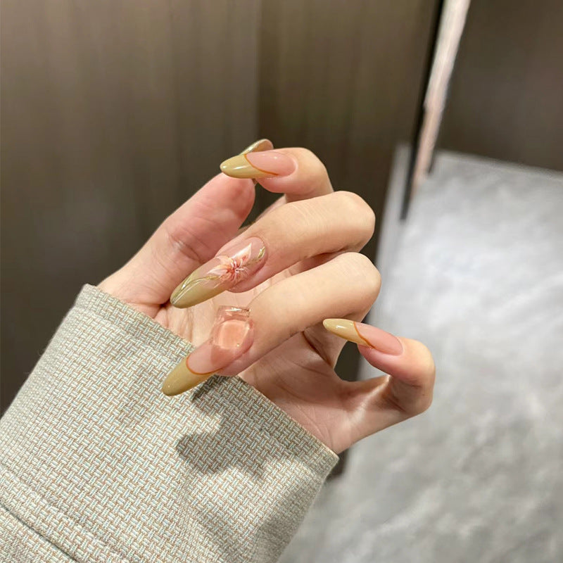 Natural Almond-Shaped Press-On Nails Kalsten