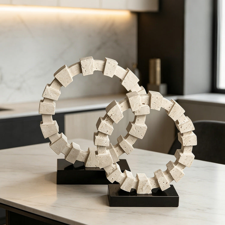 Contemporary Decorative Circle Sculpture