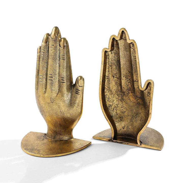 Decorative Hand-Shaped Bookends