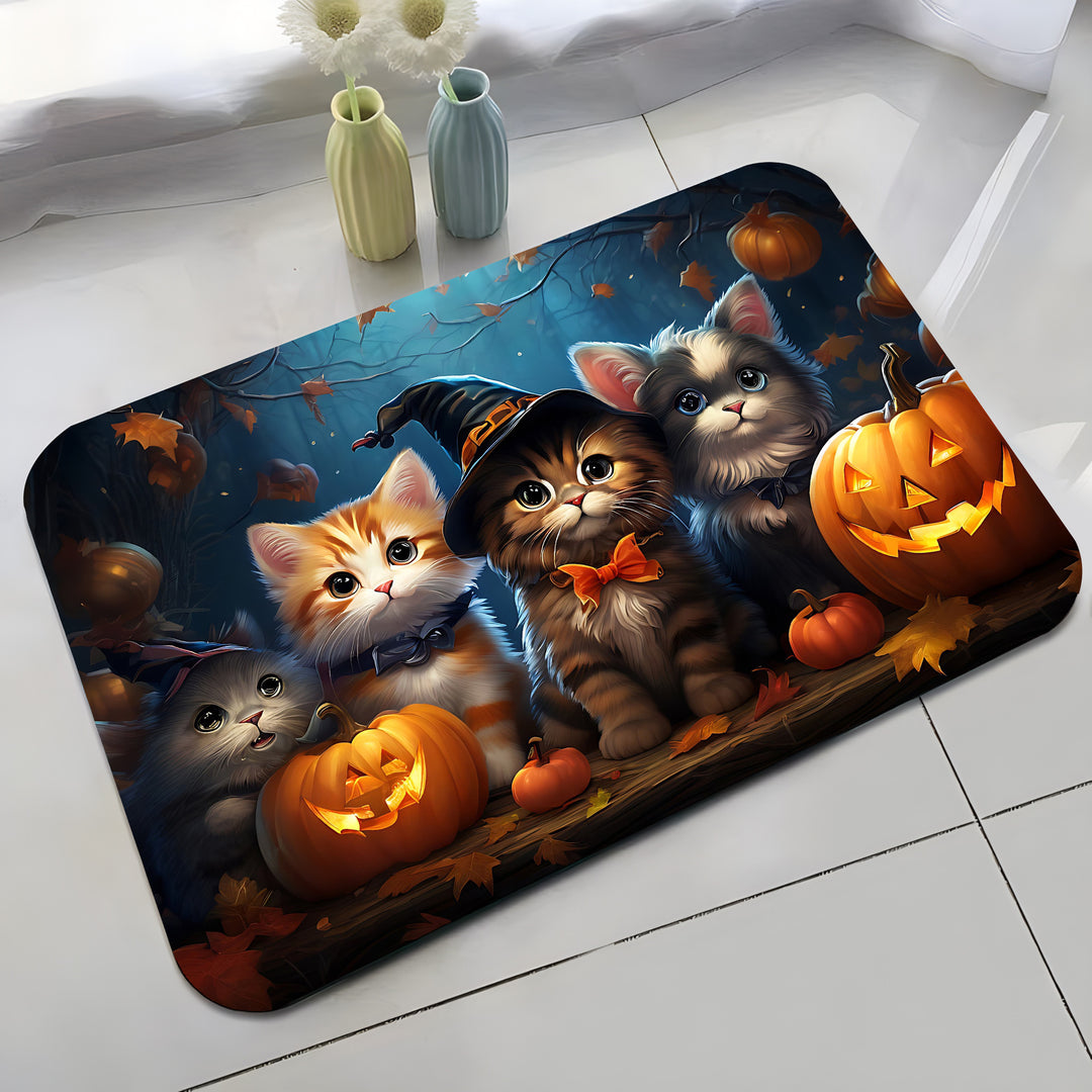 Halloween-Themed Cat Decorative Mat Kalsten