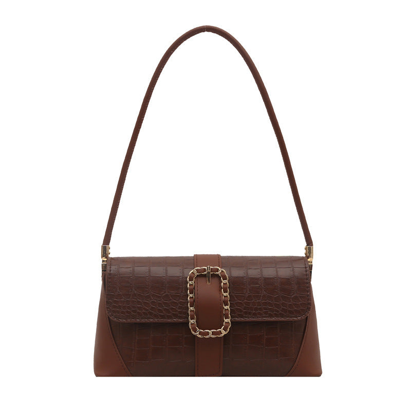Crocodile Patterned Chain Strap Handbag Kalsten