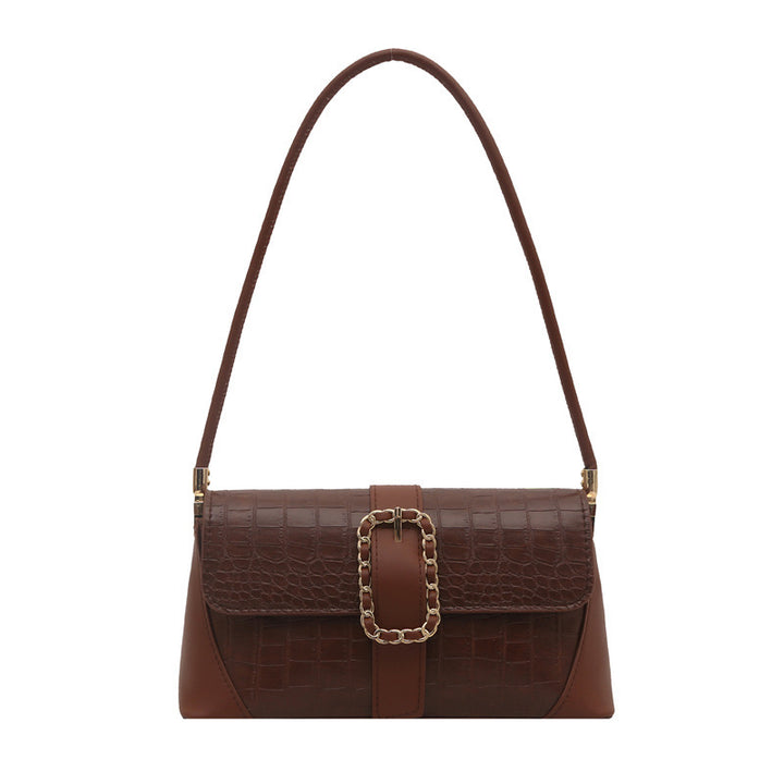 Crocodile Patterned Chain Strap Handbag Kalsten
