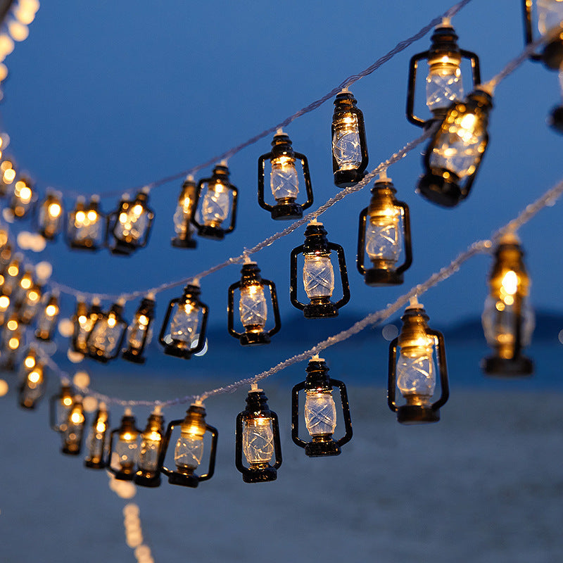 Decorative string lights with nostalgic lanterns Kalsten