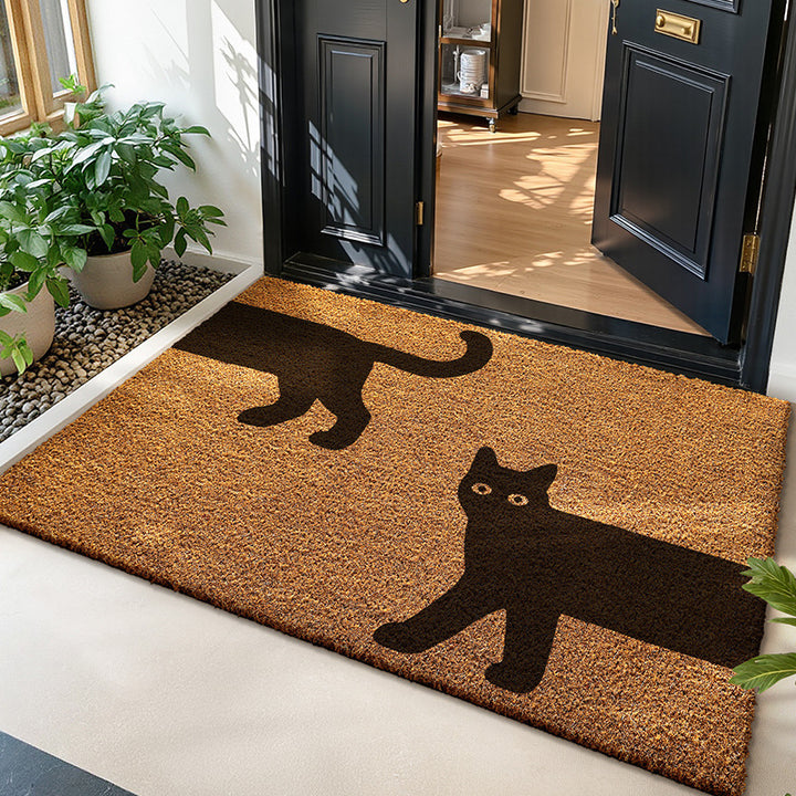 Cat-Themed Outdoor Welcome Mat