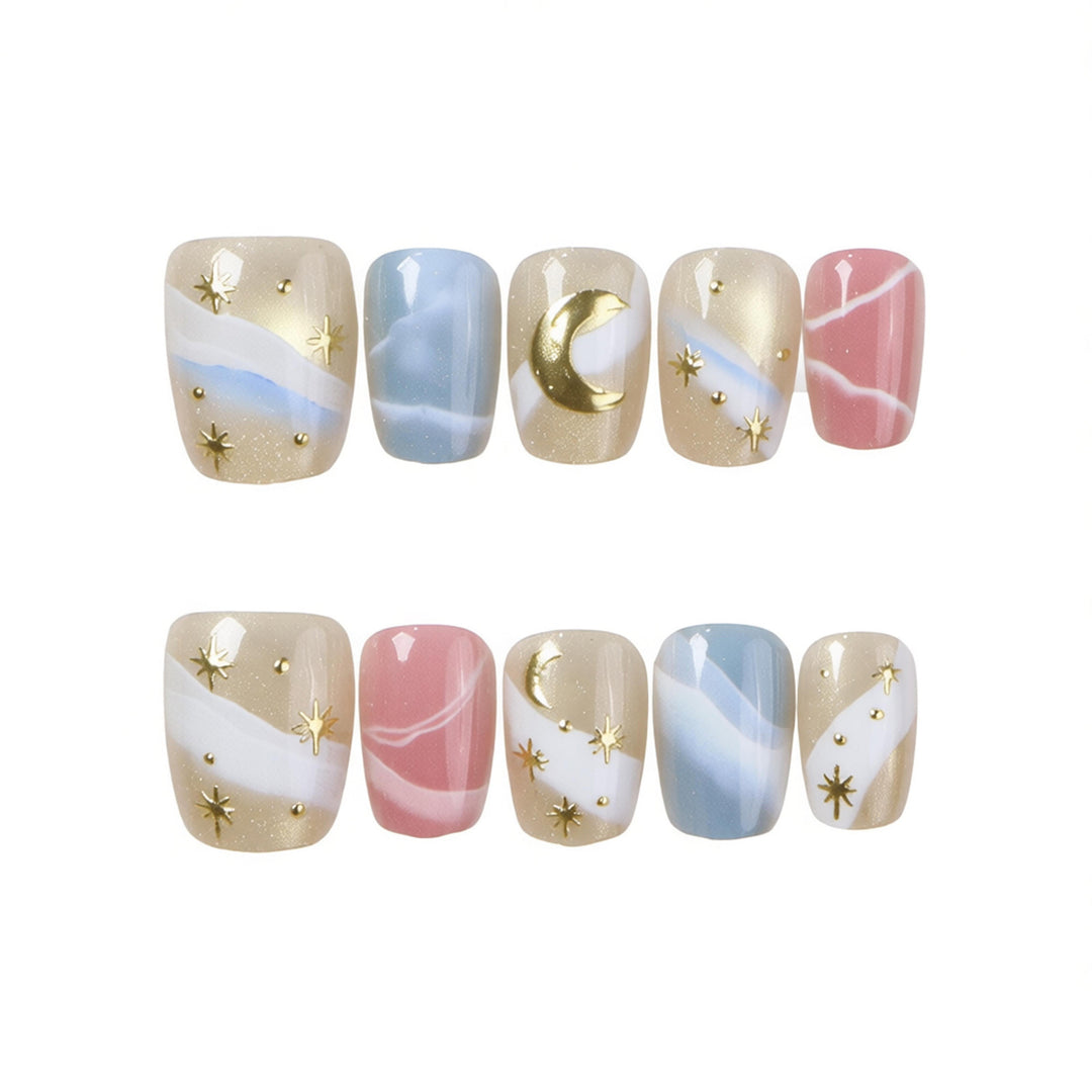 Celestial Themed Press-On Nail Set Kalsten
