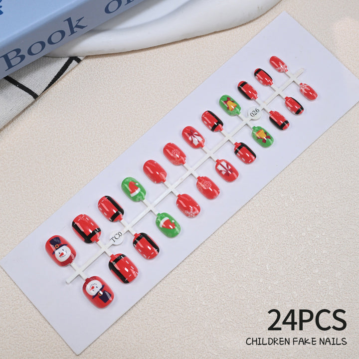 Children's Fun Holiday-Themed Fake Nail Set Kalsten