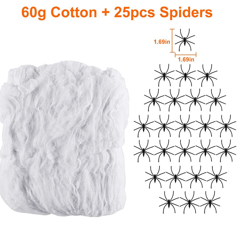 Decorative Spider Web Glow-In-The-Dark Set Kalsten