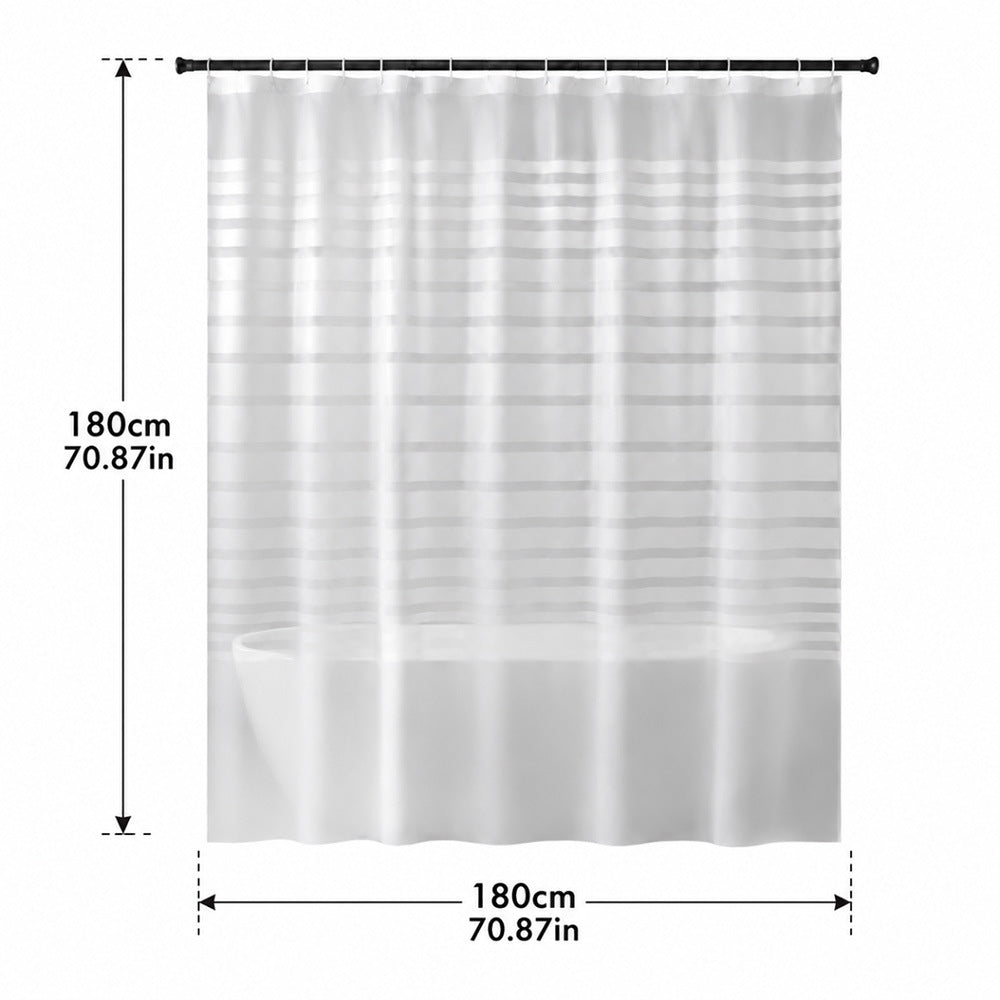 Waterproof Stripe Shower Curtain Kalsten