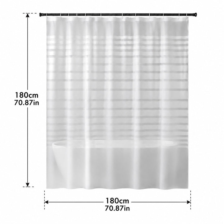 Waterproof Stripe Shower Curtain Kalsten