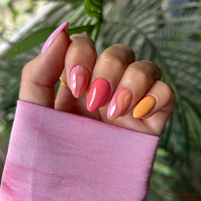 Artistic Gel Press-On Nail Set Kalsten