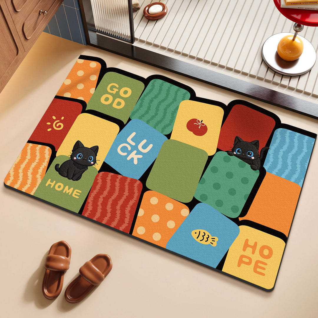 Floral Patterned Anti-Fatigue Mat