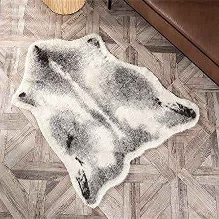 Cowhide Inspired Area Rug Kalsten