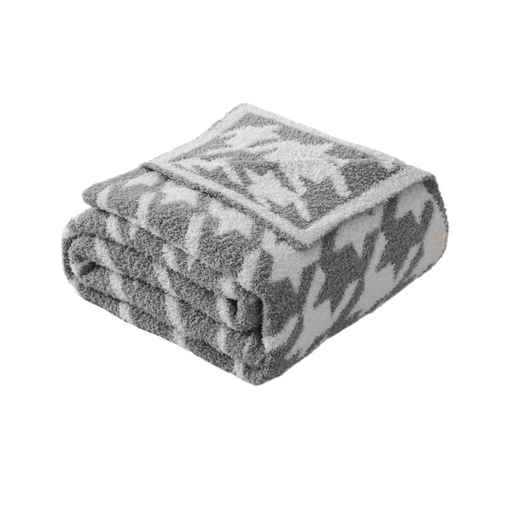 Soft Houndstooth Pattern Throw Blanket