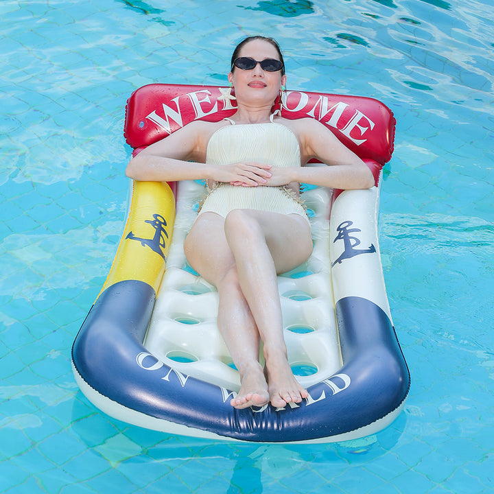 Women's Inflatable Relax Lounger with Maritime Design Kalsten
